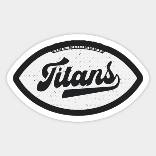 Retro Titans Football Sticker